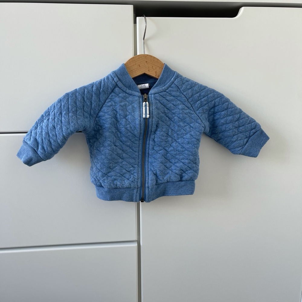 Janie & Jack Blue coat/sweater 3-6months